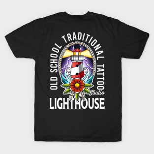 old school traditional tattoo light house T-Shirt